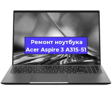 Апгрейд ноутбука Acer Aspire 3 A315-51 в Волгограде